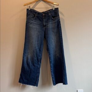 AG Wide Leg Crop High-Rise Women's Jeans - Blue